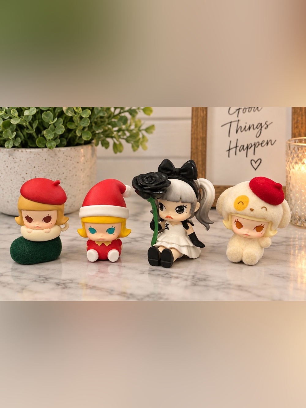 Pop tart Molly beans lot of 4 Christmas sock, Sanrio, + more